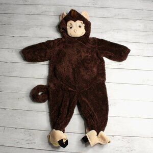 Miniwear Plush Monkey Halloween Costume Size 12 Months Hooded 1 Piece